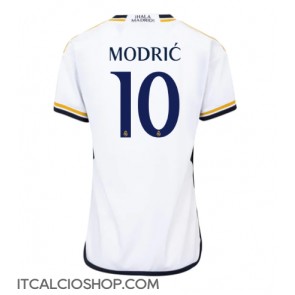 Real Madrid Luka Modric #10 Prima Maglia Femmina 2023-24 Manica Corta